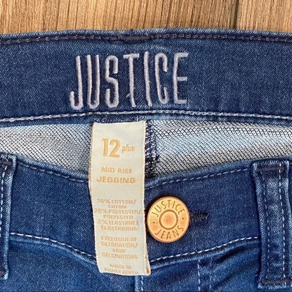 Two pair of Justice 12 Plus Jeggings